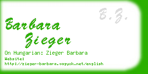 barbara zieger business card